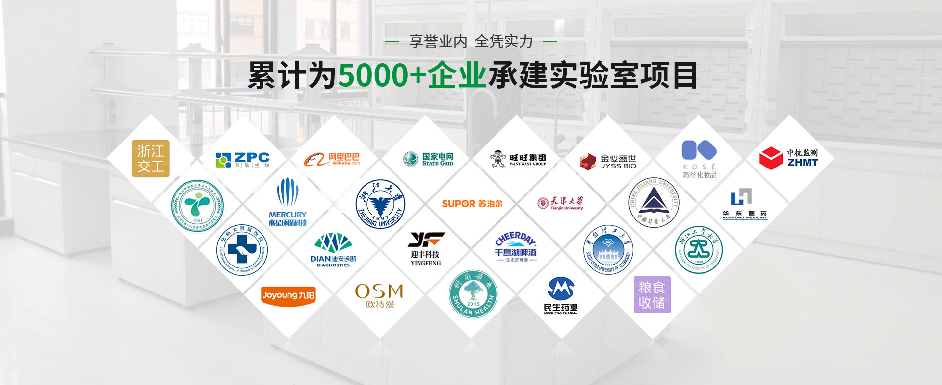 塘樹科技累計(jì)為5000+企業(yè)承建實(shí)驗(yàn)室項(xiàng)目